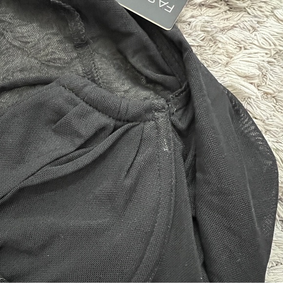 Mesh y2k flare sleeves crop top - Picture 7 of 9